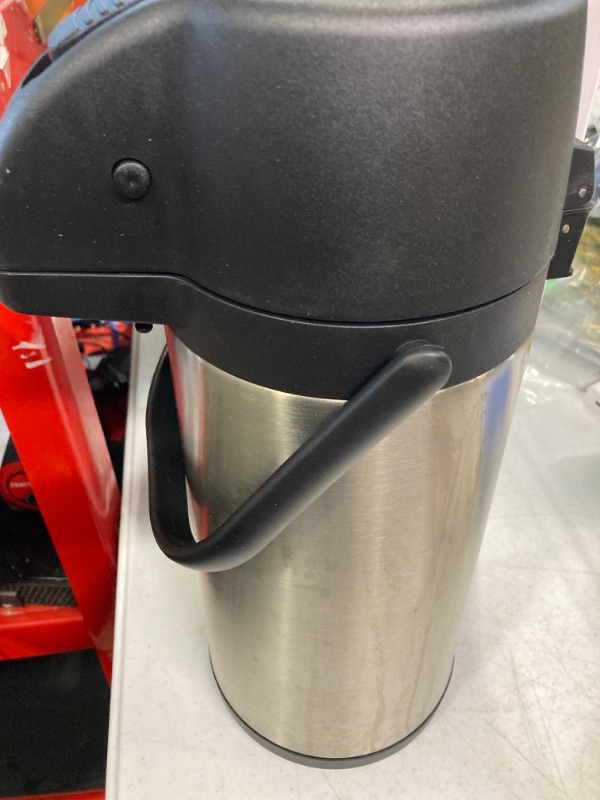 Photo 2 of ***USED****
Coffee Carafe with Pump - 102oz / 3L Airpot 12 Hours Large Carafe Hot Cocoa Dispenser for Parties-Hot Water Dispenser, Tea Flask-Insulated Stainless Steel Hot Beverage Dispenser-Thermal Carafe Air Pot