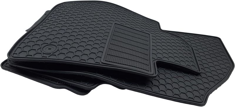 Photo 1 of Fits 2020-2024 Hyundai Sonata / 2021-2024 Kia K5 Floor Mats Front & 2nd Row Seat Liner Set All Weather Full Set Liners (Black)
