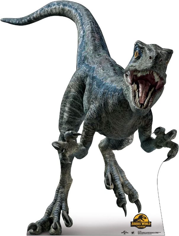 Photo 1 of Cardboard People Blue Life Size Cardboard Cutout Standup - Jurassic World Dominion (2022 Film