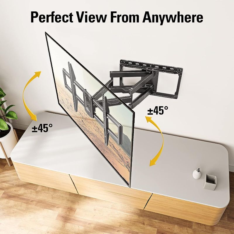 Photo 1 of 
Mounting Dream UL Listed TV Wall Mount for Most 42-84 Inch TV, Full Motion TV Mount with Swivel and Tilt, TV Bracket with Articulating Dual Arms, Fits...