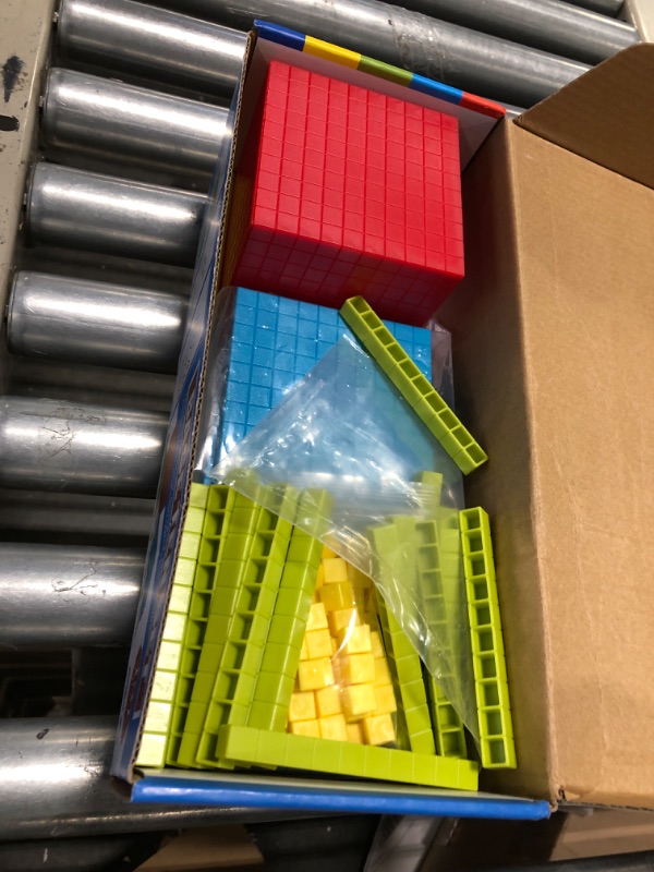 Photo 1 of 131 PCS Base Ten Blocks for Math - Place Value Blocks, Plastic Base 10 Math Manipulatives 1st Grade, Math Counters, Number Blocks, Math Cubes, Counting Cubes for Kids Math (Upgraded Version)