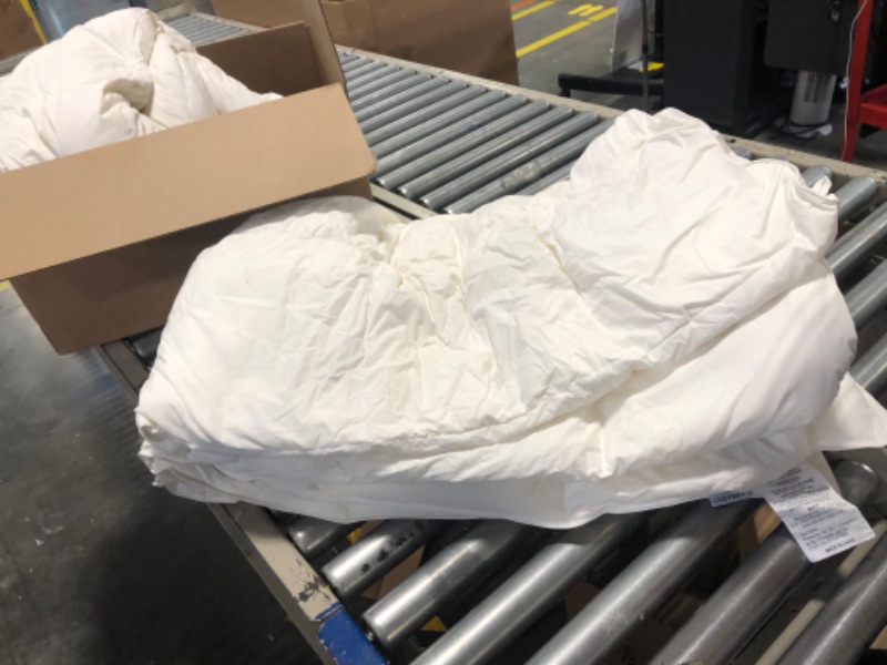 Photo 1 of  Bedding Down Alternative Comforter (queen White) - All Season Comforter - Plush Siliconized Fiberfill Duvet Insert - Box Stitched  2pcs