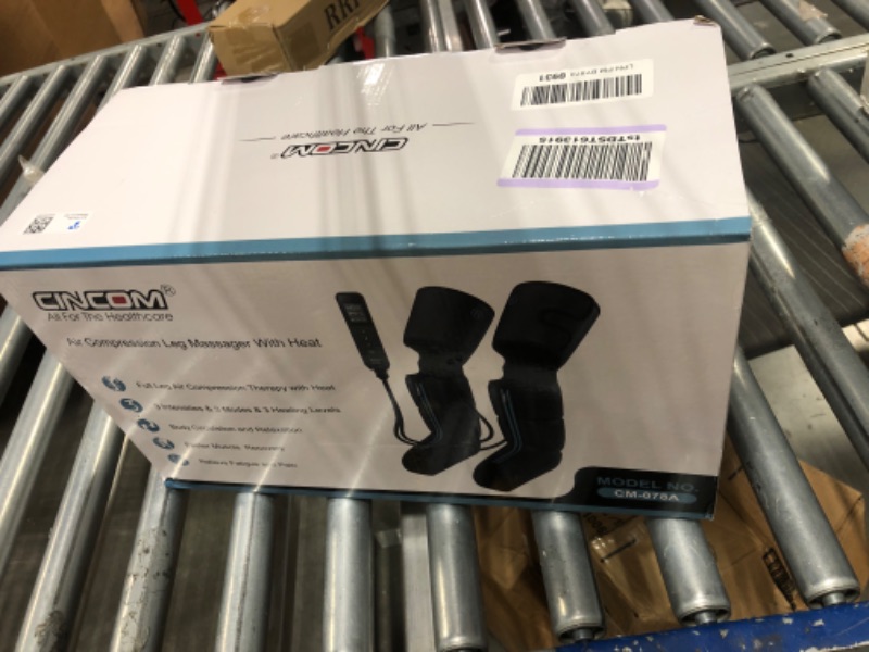 Photo 2 of CINCOM Leg Massager - Upgraded Foot Calf Thigh Massager with Heat and Compression for Circulation and Pain Relief(FSA or HSA Approved)