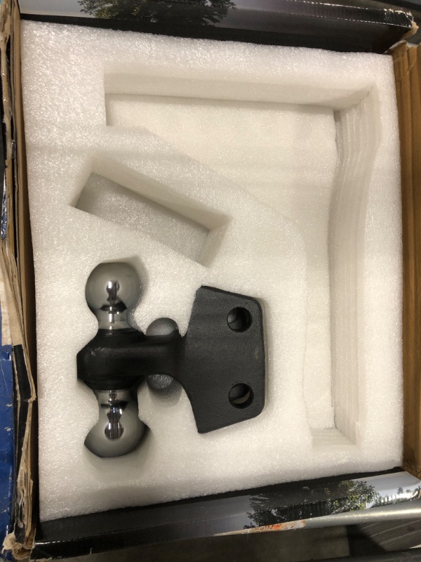 Photo 1 of CURT 45935 Adjustable Trailer Hitch Ball Mount with Dual Ball, 2" Shank, Up to 15,000 lbs
