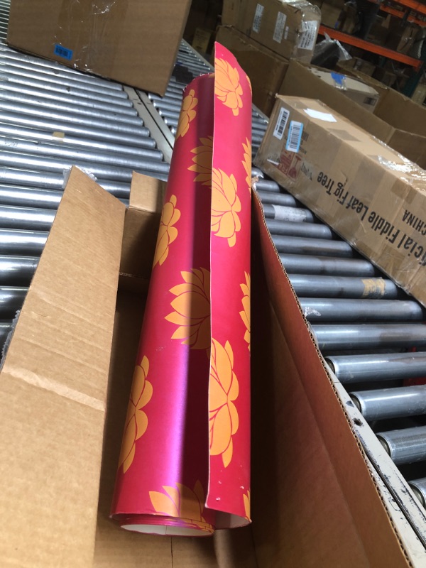 Photo 1 of Desi Favors Hot Pink Lotus Paper Backdrop Sheets - Indian Backdrop Decorations