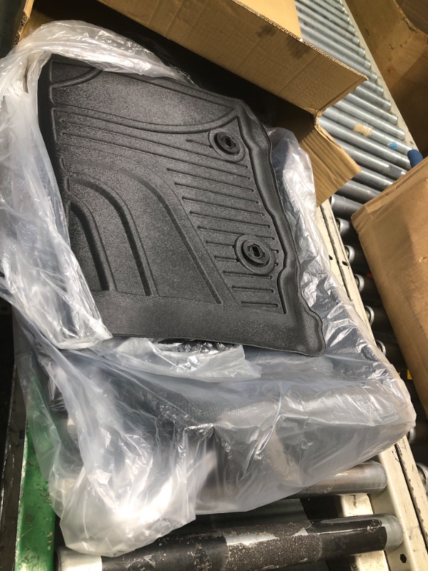 Photo 2 of Original 2018-2023 Tacoma Floor Mats (ONLY Double Cab Automatic Models) - IKABEVEM Custom Fit Floor Liners for 2018-2023 Toyota Tacoma 1st & 2nd Row All Weather Protection, Black