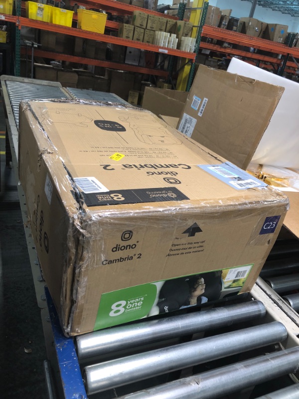 Photo 1 of Diono Cambria 2 XL 2022, Dual Latch Connectors, 2-in-1 Belt Positioning Booster Seat, High-Back to Backless Booster with Space and Room to Grow, 8 Years 1 Booster Seat, Black NEW! Black