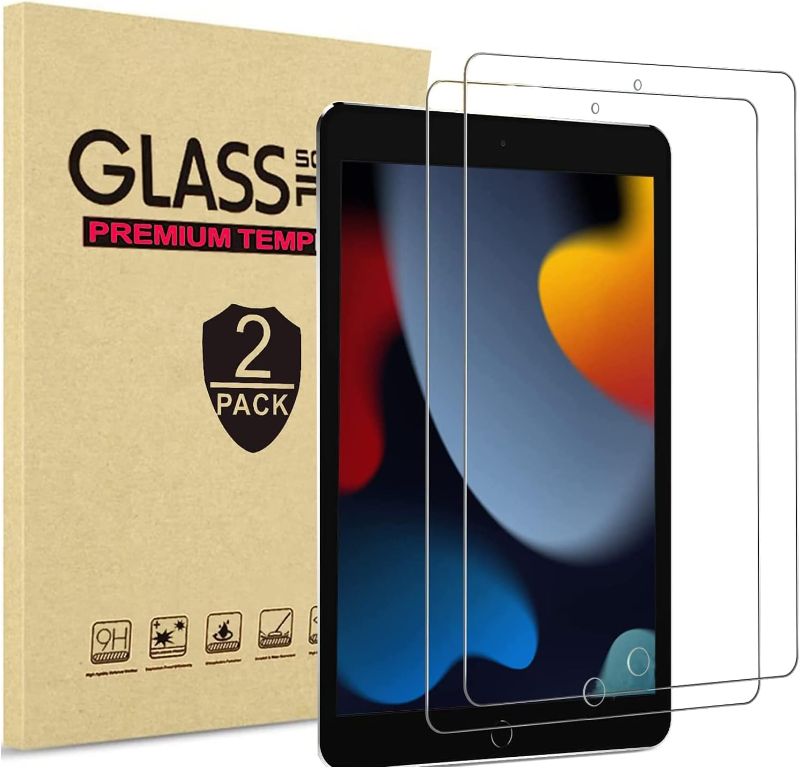 Photo 1 of avakotScreen Protector for iPad 10.2 | Tempered Glass Film Compatible with iPad 9th Generation 10.2 Inch 2021/2020 | Anti- Scratch Sensitive Dropproof Screen Protector for iPad 8th/7th Gen