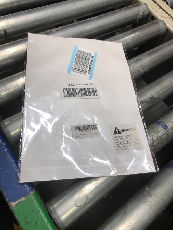 Photo 1 of 10 x A4 Frost White Pearlescent Shimmer Paper 120gsm / 32lb Bond Double Sided Suitable for Inkjet and Laser Printers