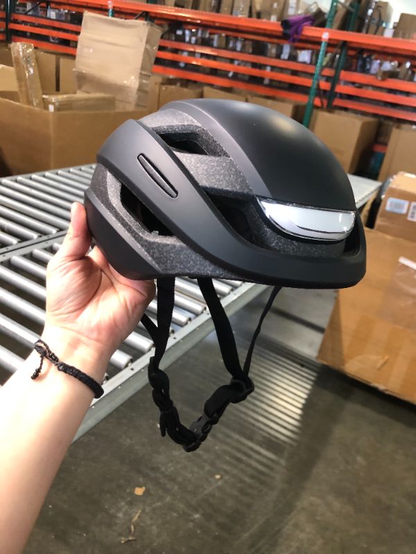 Photo 4 of ***DAMAGED***
Lumos Ultra E-Bike Smart Helmet | NTA 8776 Certified | Front & Rear LED Lights | Retractable Face Shield | App Controlled | EBike, Scooter, Cycling, Bicycle | Adults, Men Women Onyx Black with MIPS