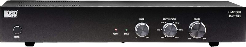Photo 1 of ***ITEM HAS MINOR DAMGE TO KNOBS AND FRAME*** 

OSD Audio SMP300 Class D Digital Subwoofer Amplifier Rated at 300W Max
