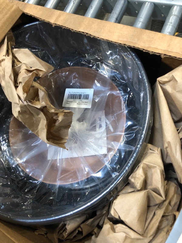 Photo 1 of Vanslogreen 12 Inch Hanging Planters for Outdoor Plants, Large Self Watering Hanging Planter Pots with Drainage Holes & Saucer, Hanging Baskets Plant Pots for Home, Garden, 1 Pack (Black) 12'' Black-12inch