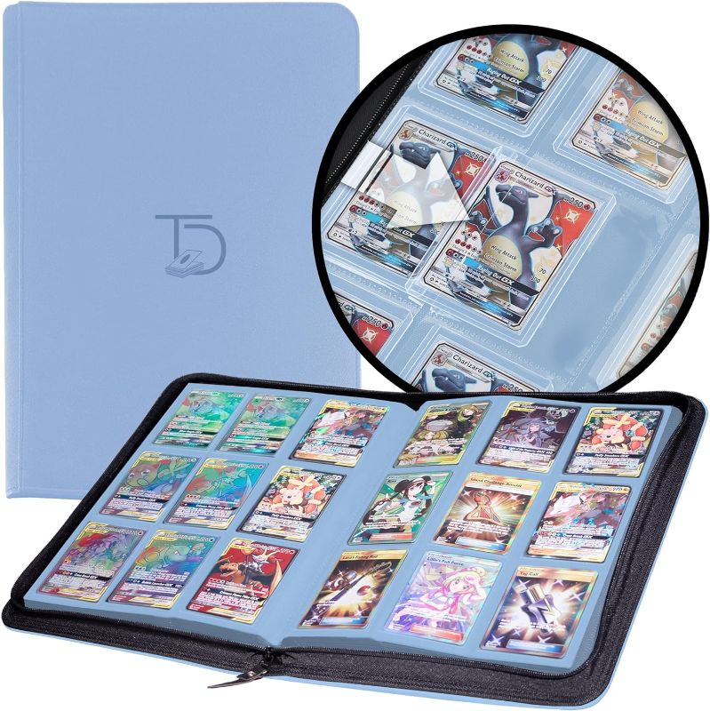 Photo 1 of TopDeck TopLoader Binder | Holds 200+ Toploaders Hard Cases | 9 Pocket Trading Cards Album | Long Term Storage Binder | Side Load Sleeves | Pokemon/MTG/Yugioh/TCG Folder | Trading & Sports Holder Black