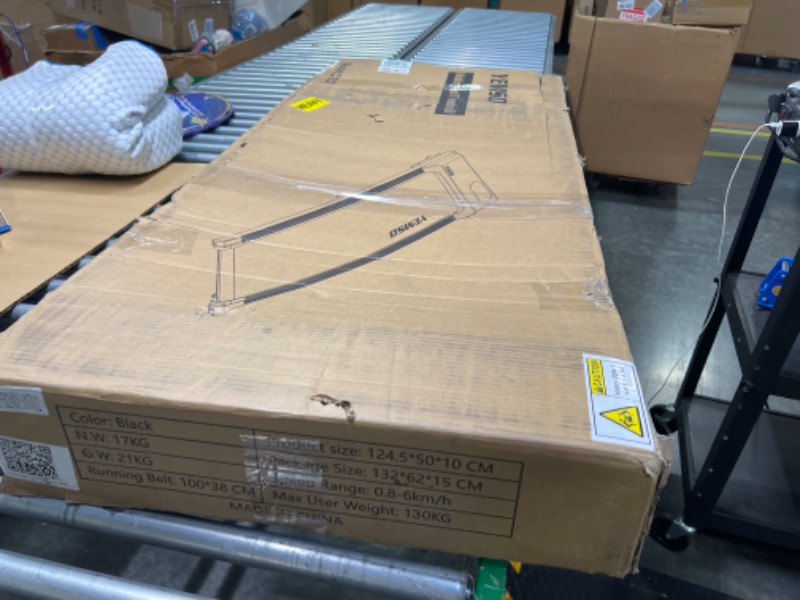 Photo 1 of ***FOR PARTS ONLY NO RETURNS*** Walking Pad, Under Desk Treadmill 2.25HP, Walking Pad Treadmill for Home Office with LED Display, Remote Controller, 242LBS Weight Capacity Black
