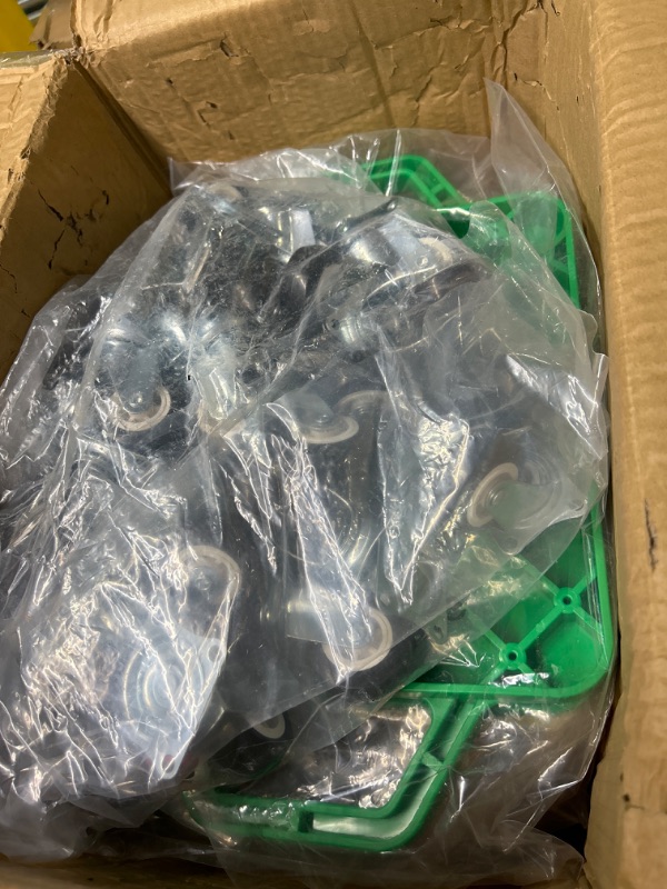 Photo 1 of 8 Pcs Sports Scooter Board Sitting Scooter Board for Kids Plastic Floor Scooter with Non-marring Plastic Casters, Physical Education for Home School Play Equipment
