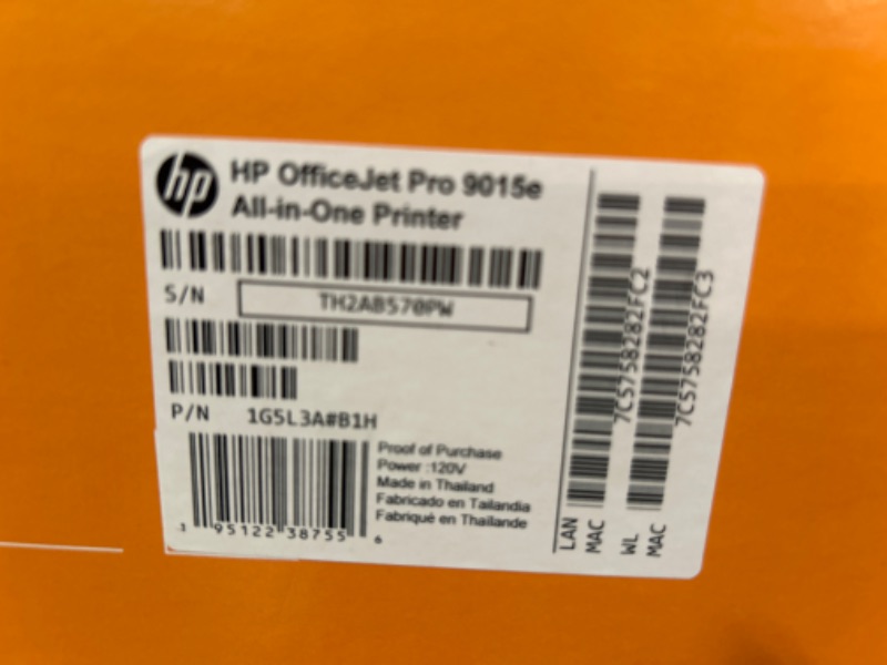 Photo 3 of HP OfficeJet Pro 9015e Wireless Color All-in-One Printer with bonus 6 months Instant ink with HP+ (1G5L3A),Gray