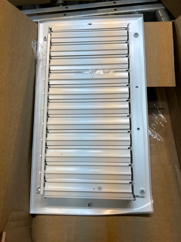 Photo 2 of 12" x 6" - 1-Way Air Vent - Adjustable Aluminum Curved Blades - Maximum Airflow - HVAC Grille 12 x 6 - 1-Way