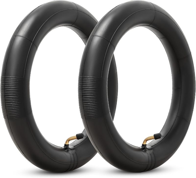 Photo 1 of 12/12.5 x 2.5/3.0 Scooters Replacement Inner Tube with CR202 Stem Compatible with 12.5 X 2.5 12.5 X 2.75 12.5 X 3.0 12 X 2.5 12 X 2.75 12 X 3.0 12 1/2 x 2 3/4 Most Bike/Scooter Tire Tube 2-Pack
