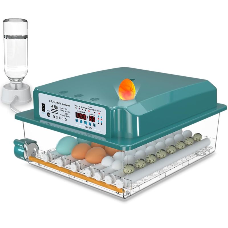 Photo 1 of ****MISSING HARDWARE**** Hethya Egg Incubator, Egg Incubator with Automatic Egg Turning and Humidity Monitoring, Incubator for Chicken Eggs, 36 Eggs Incubator with Egg Candler, for Duck Eggs Quail Eggs
