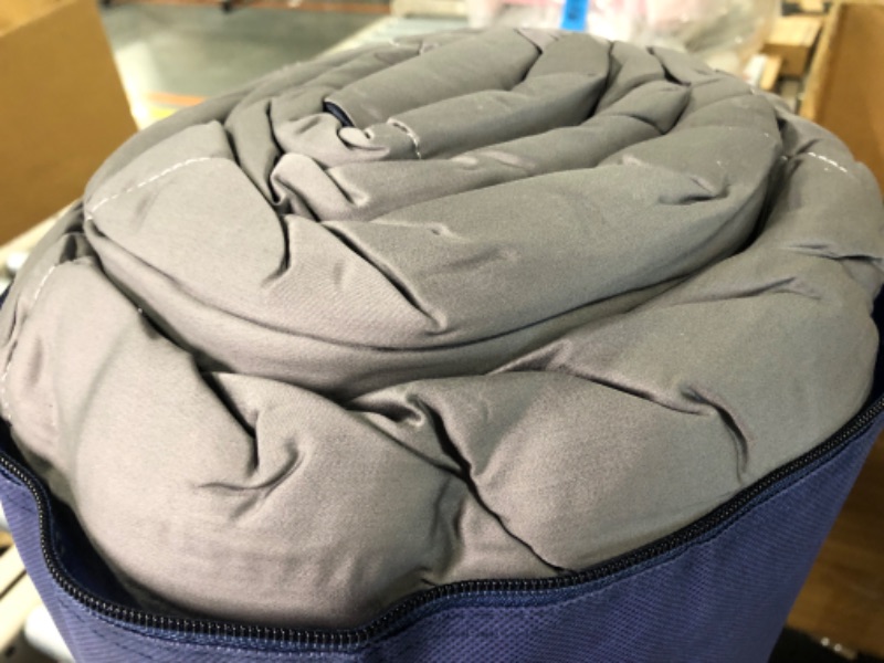 Photo 1 of Leisurely Collection Upgraded Premium Bed Quilt All Season 100% Cotton Quilted Comforter - Reversible Lightweight Soft Breathable Fluffy with Corner Ties - Machine Washable (Midnight Grey Full/Queen)