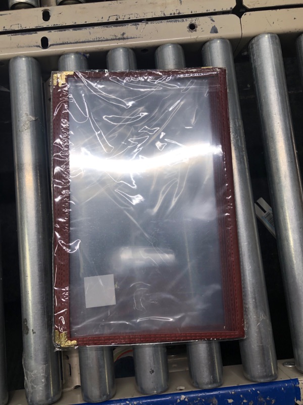 Photo 1 of 2PCS Menu Covers 8.5" x 11" Restaurant Menu Holder 3 Page 6 View Transparent Menu Sleeve,Fits A4 Size Paper for Restaurant Menu Home Project Office Daily Paper Chores and etc