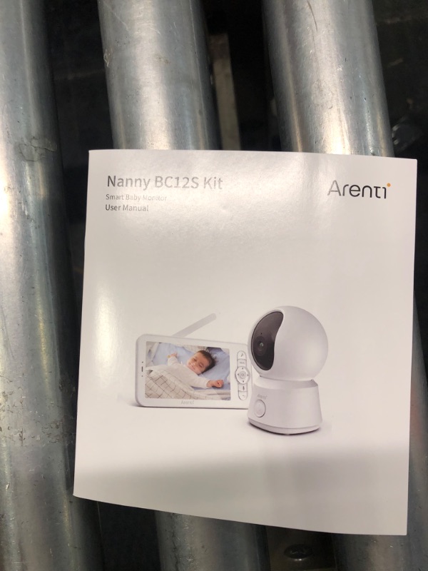 Photo 1 of ARENTI Video Baby Monitor with Camera and Audio, 5" Smart Baby Camera Monitor with Free Phone App, 1080P, VOX, PTZ, One-Touch Call, Temp Sensor, Lullaby, Night Vision, Auto Tracking, 2-Way Talk White