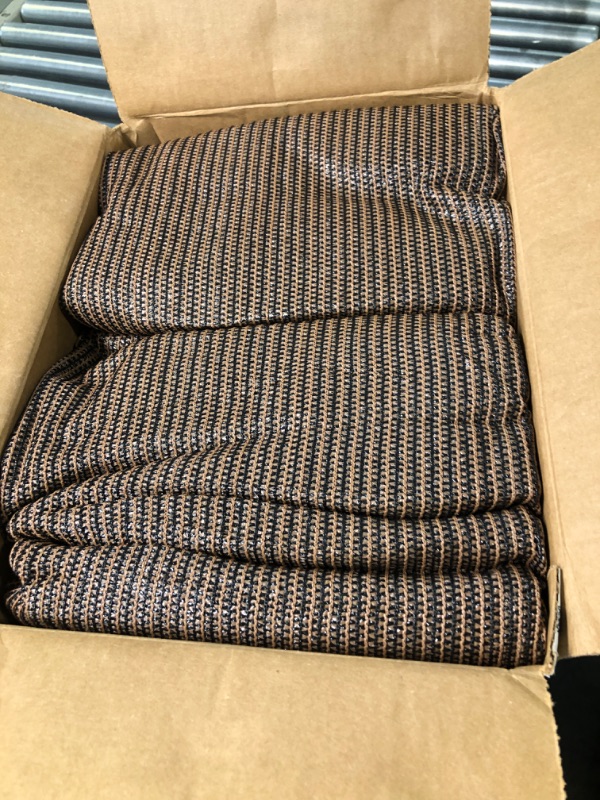 Photo 1 of Brown 6FT X 50FT Outdoor Privacy Screen Fence & Mesh Shade Net Cover, Ideal for Garden and Backyard - Enhances Privacy for Fencing & Chain Link, Perfect for Patio Privacy Wall, Slats?Freestanding 6FT X 50FT Brown