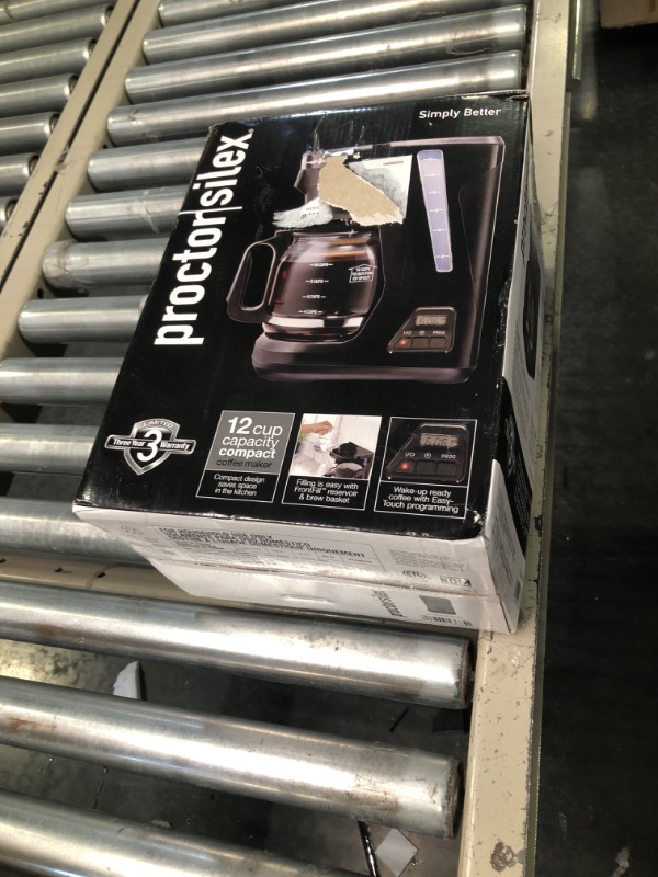 Photo 1 of Proctor Silex 12 Cup Compact Programmable Coffee Maker