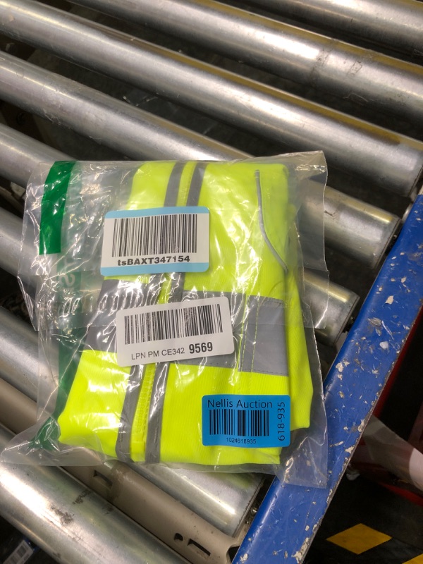 Photo 1 of NEIKO High-Visibility Safety Vest with Reflective Strips for Emergency, Construction, and Safety Use small-medium size