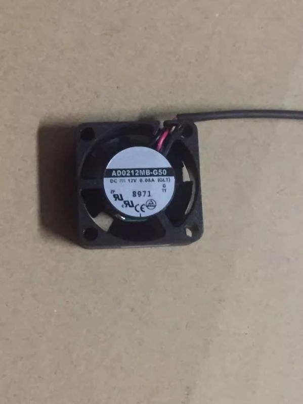 Photo 1 of DC12V 0.08A 2-Wire 25x25x10mm 25mm Miniature Cooling Fan AD0212MB-G50