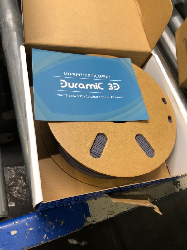 Photo 2 of DURAMIC 3D PLA Filament 1.75mm Marble 1kg Spool, Jam-Free High Stifness 3D Printing Filament with Cardboard Spool, No-Tangling No-Clogging Dimensional Accuracy 99% +/- 0.03 mm Pla-marblev "grey"