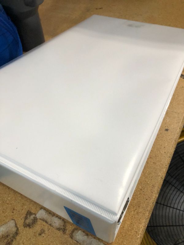 Photo 1 of Avery Heavy-Duty View 3 Ring Binder, 3" Slant Rings, Holds 11" x 17" Paper, 1 White Binder (72127) 1 Pack White 3"