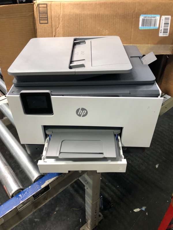 Photo 1 of HP OfficeJet Pro 9025 All-in-One Wireless Color Printer, Single-pass (Automatic) Document Feeder & Two Paper Trays, Smart Home Office Productivity, Instant Ink, Works with Alexa (1MR66A)