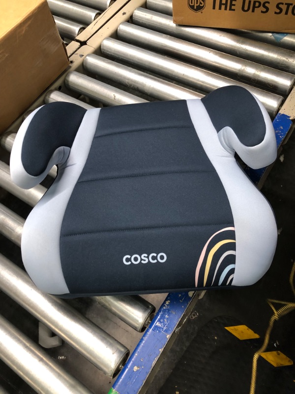 Photo 2 of Cosco Topside Backless Booster Car Seat, Lightweight 40-100 lbs, Rainbow