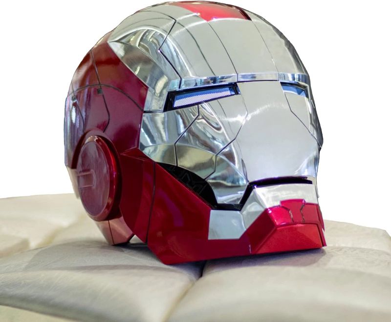 Photo 1 of AUGMAXI Iron-man Helmet Wearable Mark 5 Mask Voice Control Helmet Birthday Christmas Gift
