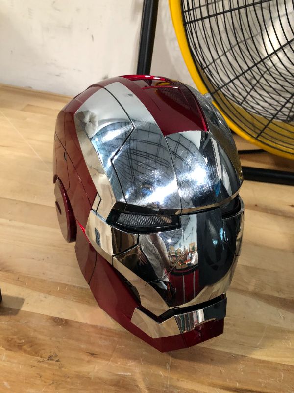 Photo 3 of AUGMAXI Iron-man Helmet Wearable Mark 5 Mask Voice Control Helmet Birthday Christmas Gift
