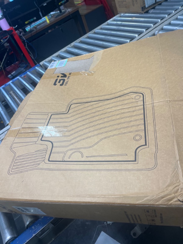 Photo 1 of 3W Floor Mats for Toyota Tundra 2014-2020 CrewMax Cab- All Weather Heavy Duty Custom Fit Harmless TPE Car Floor Carpet Liner Front and Rear 2 Rows