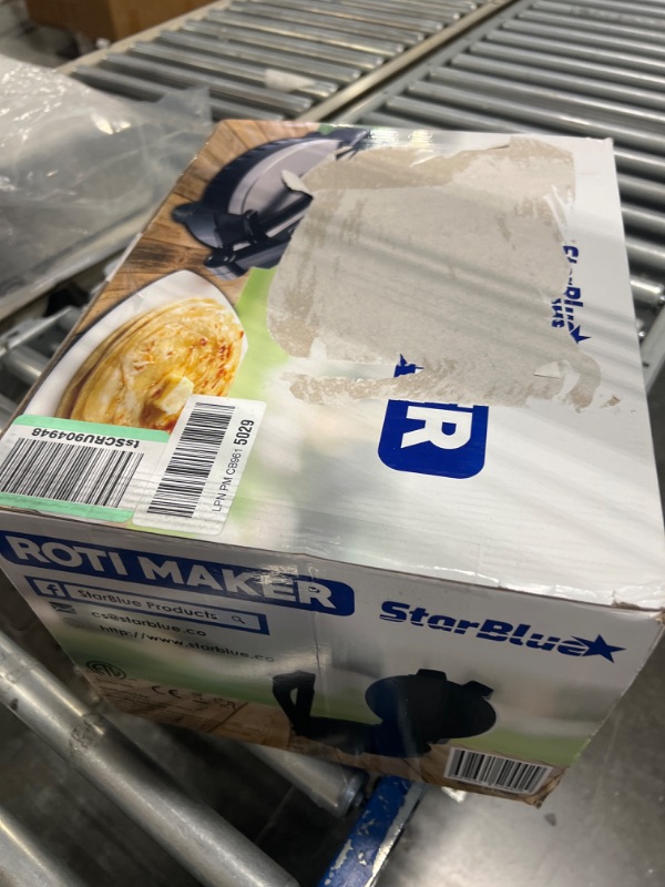 Photo 1 of 10inch Roti Maker by StarBlue with FREE Roti Warmer - The automatic Stainless Steel Non-Stick Electric machine to make Indian style Chapati, Tortilla, Roti AC 110V 50/60Hz 1200W SB-SW2093