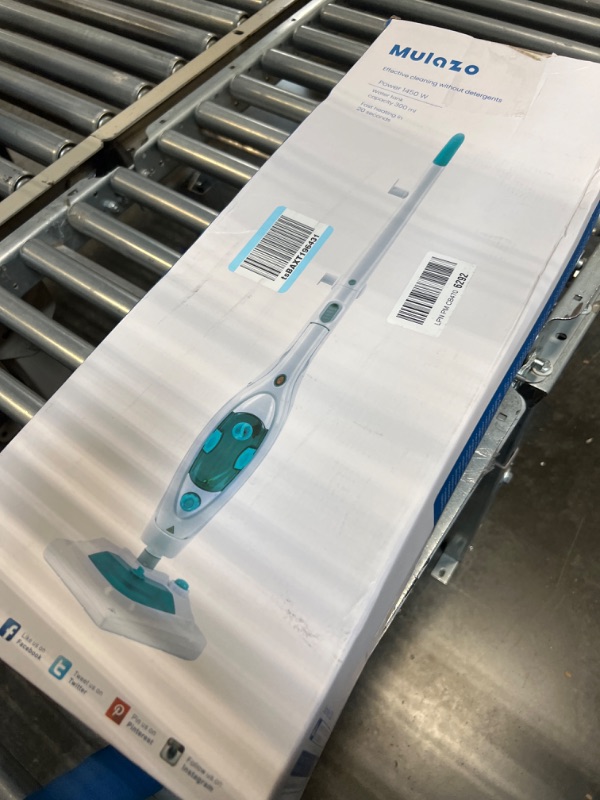 Photo 2 of 10-in-1 Steam Mop Triangle Collapses Mop With Detergent Chamber and Detachable Handheld Steam Cleaner, Multipurpose Adapter Accessories,Floor Steamer,2 Pads,1450W Fast and Powerful Steam,Model MU-LAZO