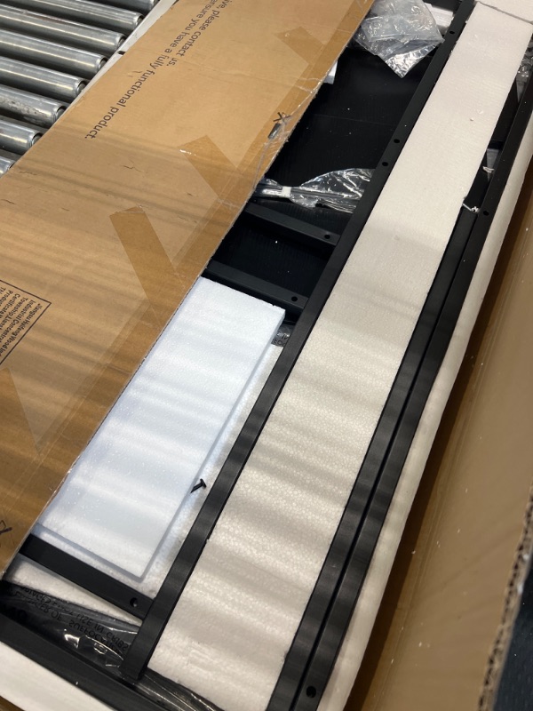 Photo 1 of parts only CubiCubi Computer Desk 55 inch with Storage Shelves Study Writing Table for Home Office,Modern Simple Style,Black 55 inch Black