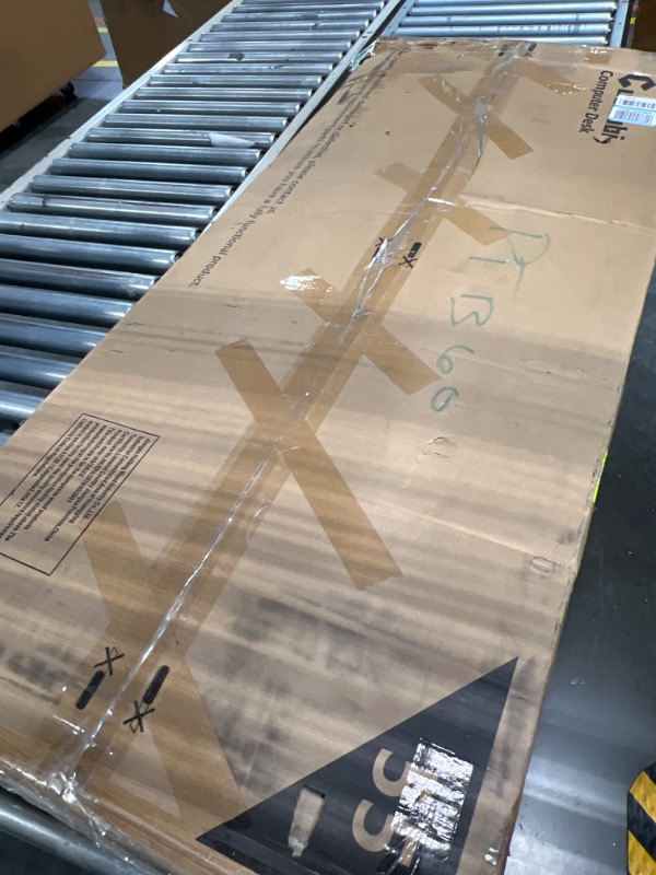 Photo 1 of parts only CubiCubi Computer Desk 55 inch with Storage Shelves Study Writing Table for Home Office,Modern Simple Style,Black 55 inch Black