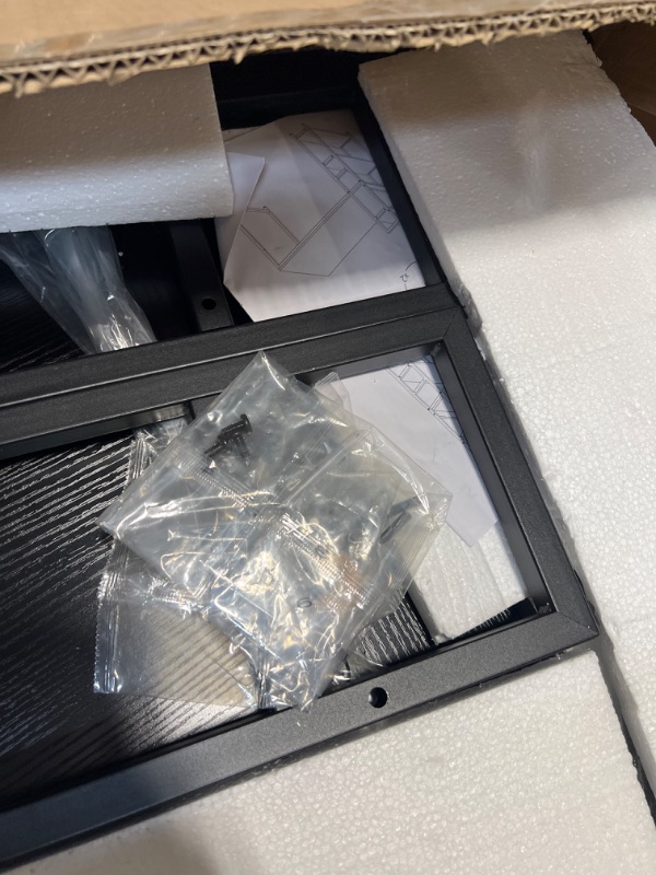 Photo 1 of parts only CubiCubi Computer Desk 55 inch with Storage Shelves Study Writing Table for Home Office,Modern Simple Style,Black 55 inch Black