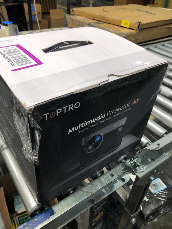 Photo 2 of [Auto Focus/Keystone] TOPTRO X7 Android TV Projector with WiFi and Bluetooth, Smart Projector 4K Supported, 600 ANSI, Dust-proof, 50% Zoom, Outdoor Projector with Netflix/YouTube Built-in, 8000+ Apps