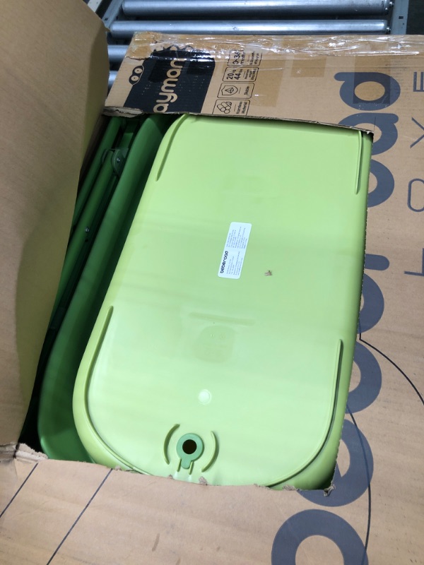 Photo 1 of Beberoad Love Baby Bathtub Portable Travel Baby Bath Tubs for Newborn/Infant/Toddler Collapsible Foldable Bathtub Folding Multifunctional Bathtub for Washing/Shower/Bathing with Hole Cayman Green
