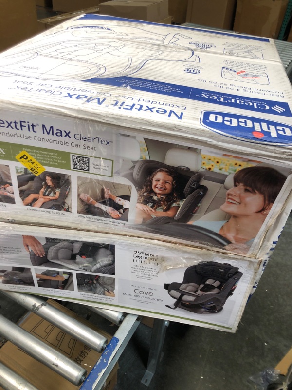 Photo 2 of Chicco NextFit Max ClearTex Convertible Car Seat| Rear-Facing Seat for Infants 12-40 lbs. | Forward-Facing Toddler Car Seat 25-65 lbs. | Baby Travel Gear | Cove/Grey Cove/Grey NextFit Max ClearTex