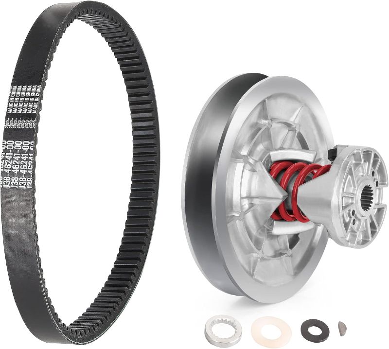 Photo 1 of 10L0L Secondary Driven Clutch Belt Kit for Yamaha G2 G8 G9 G11 G14 G16 G20 G21 G22 G28 Golf Cart 1985-2007, Replace JN6-G6270-00 JN6-G6271-02 J55-G6270-01
