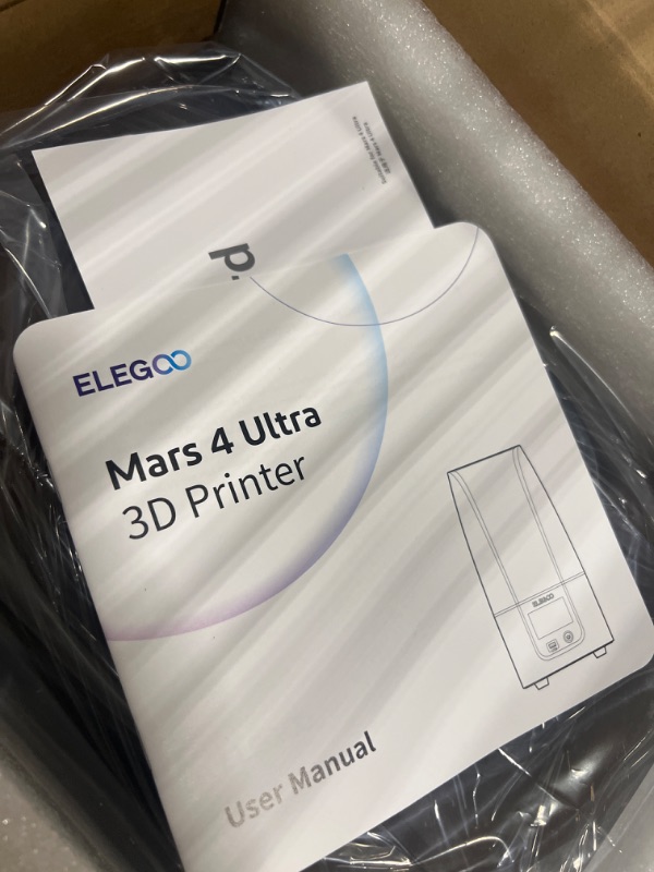 Photo 4 of ELEGOO Mars 4 Ultra MSLA 3D Printer, Desktop Resin 3D Printer with 7-Inch 9K Monochrome LCD,Wi-Fi Connectivity,Effortless Leveling System,ACF Release Liner Film,Printing Size of 6.04x3.06x6.5 Inches