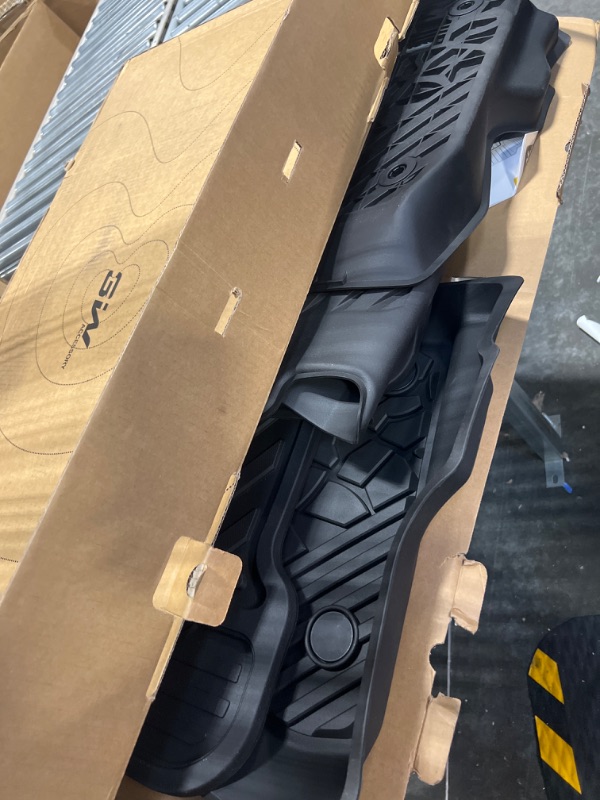 Photo 1 of 3W Floor Mats&Cargo Liner Fit for Jeep Wrangler JL 2018-2024 Unlimited 4-Door Without Subwoofer (Non JK or 4XE) All-Weather TPE Floor Liner for 1st, 2nd Row and Trunk Full Set Car Mats,Black Floor Mats&Cargo Liner for Trunk without Subwoofer
