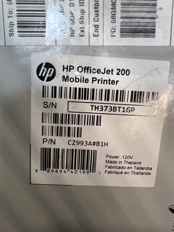 Photo 4 of HP OfficeJet 200 Portable Printer with Wireless & Mobile Printing (CZ993A) and XL Ink Cartridges - 4 Colors Printer + XL Ink