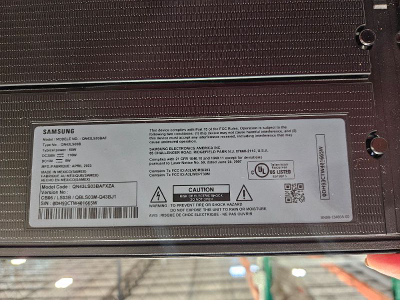 Photo 1 of *** SALE FOR PARTS **** Samsung QN43LS03BA 43 inch The Frame QLED 4K UHD Quantum HDR Smart TV 2022 Bundle with Premium 4 YR CPS Enhanced Protection Pack